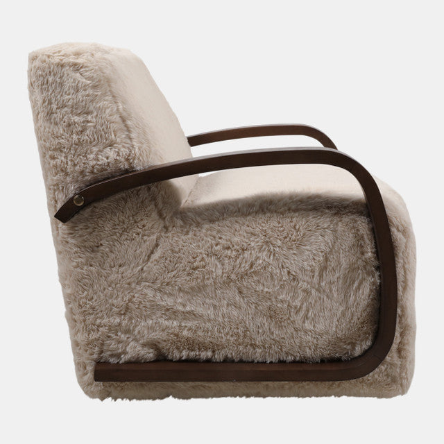 Faux Fur Accent Chair