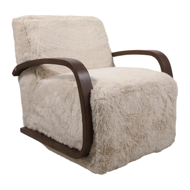 Faux Fur Accent Chair