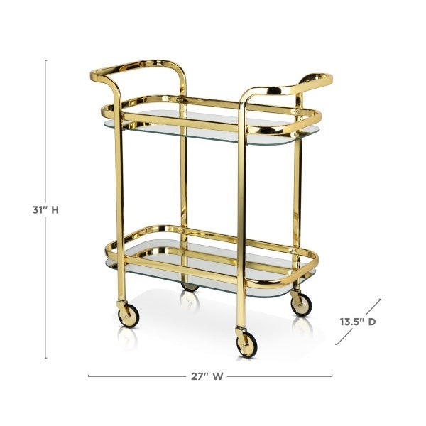 Belmont Gold Bar Cart