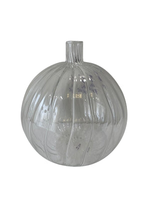 Round Clear Glass Vase