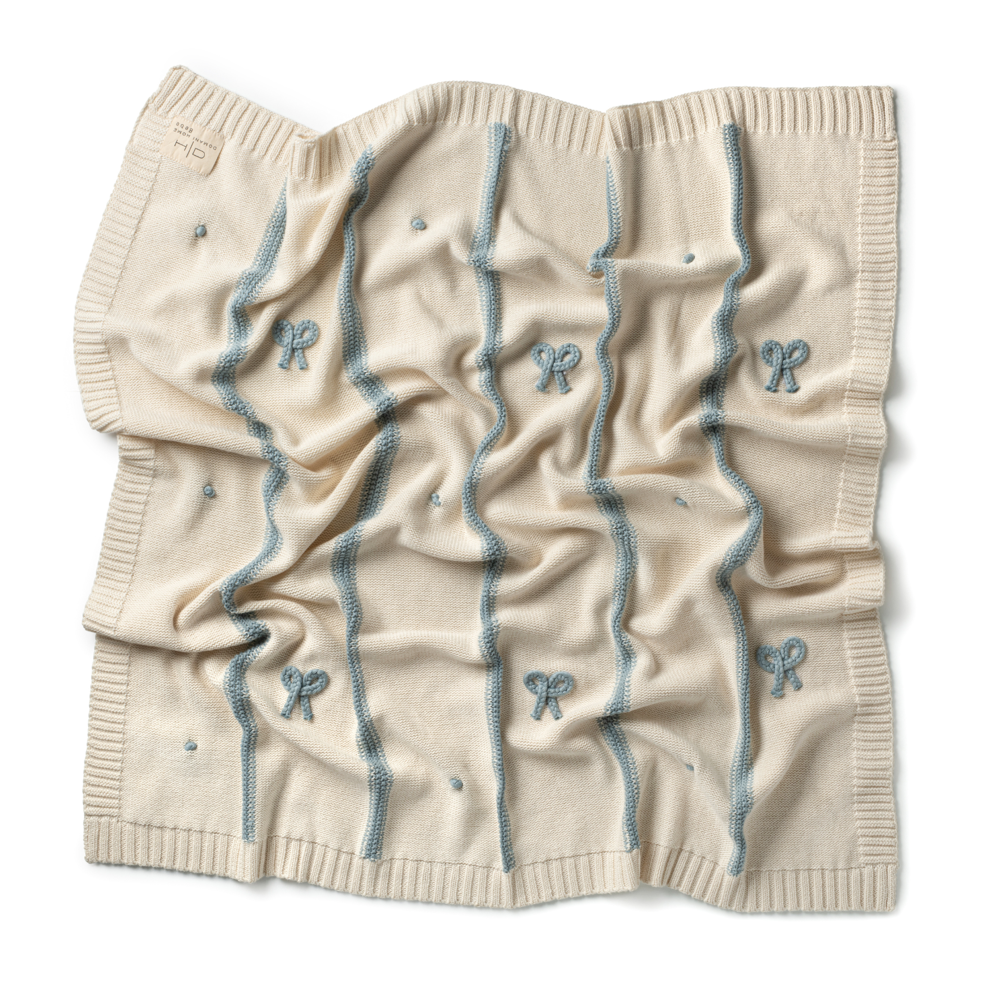 DH Mini Bow Blanket Blue