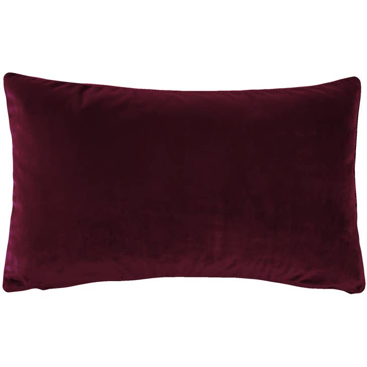 Cast Wine Velvet Accent Pillow