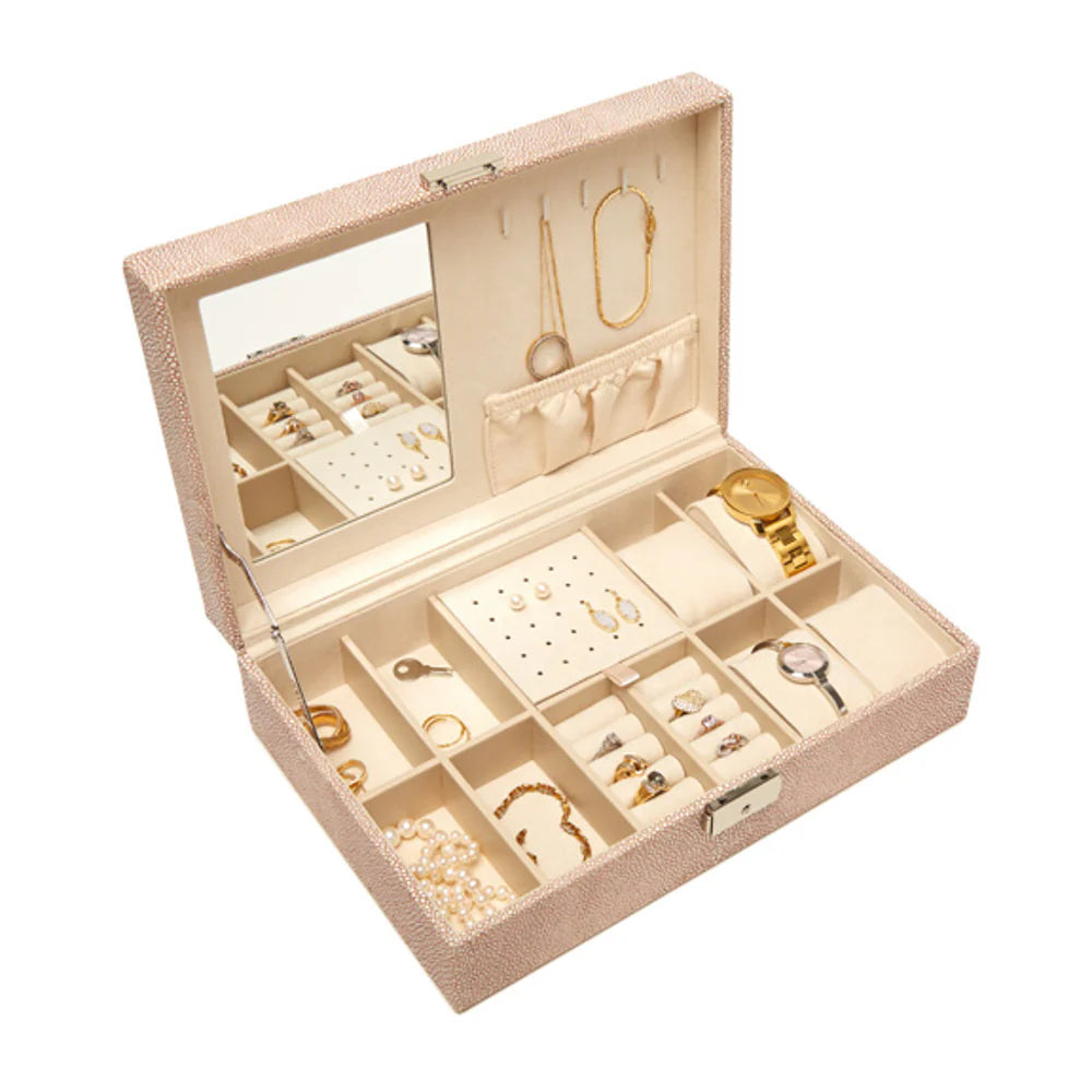 Aiden Single Hinged Rectangle Jewelry Box