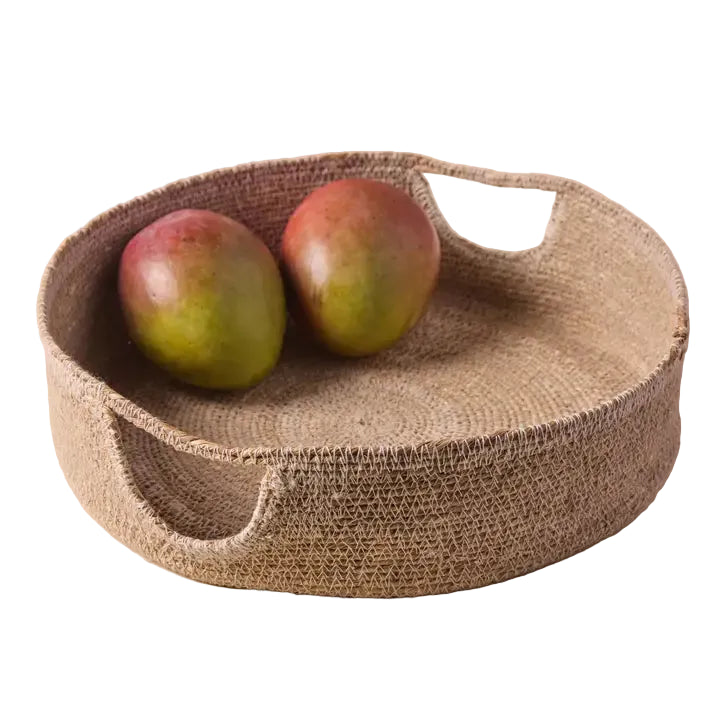 Grey Hydra Woven Seagrass Tray