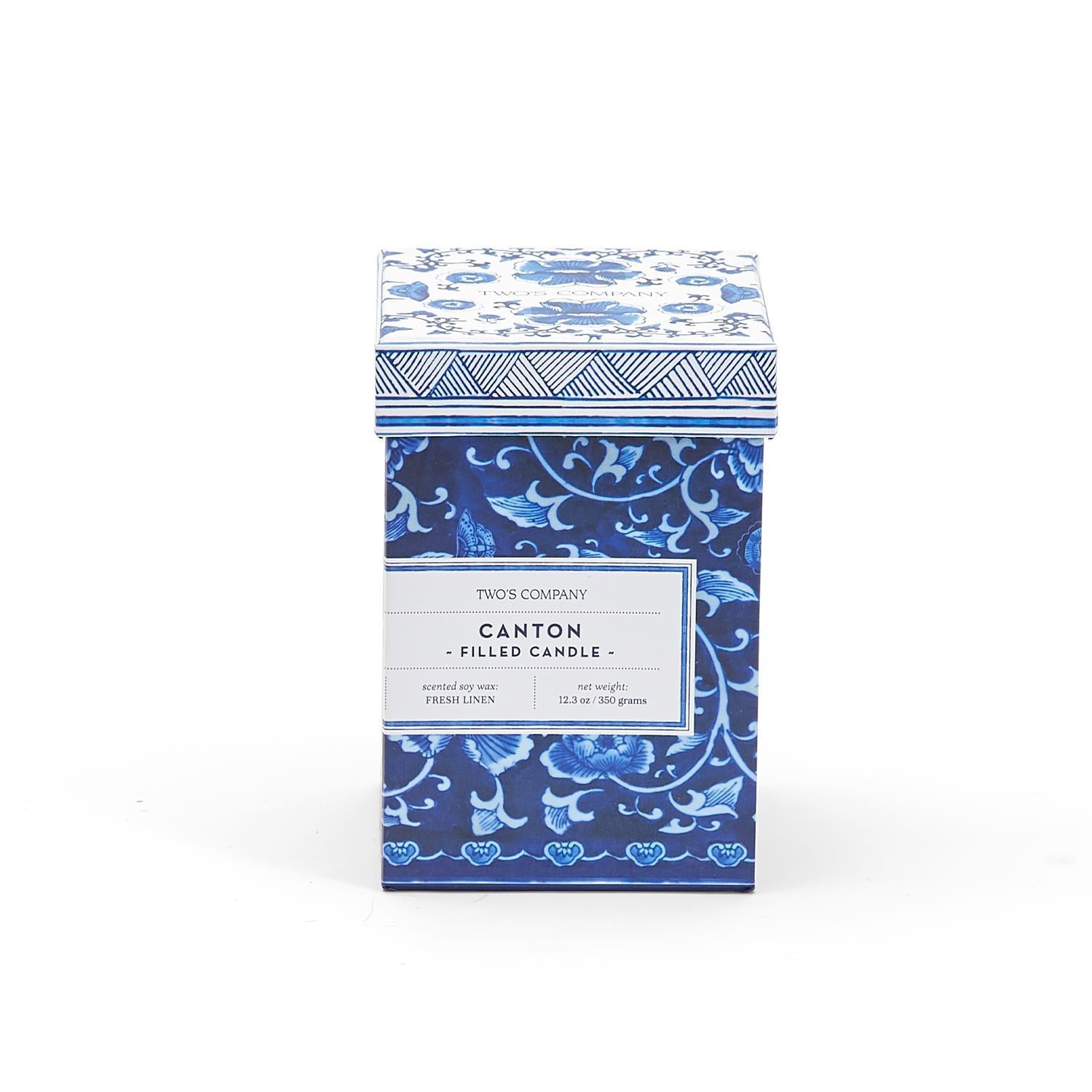 Canton Collection Scented Filled Lidded Candle