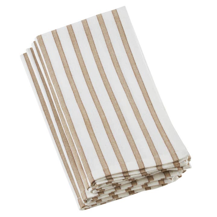Striped Design Napkins Set Of 4
