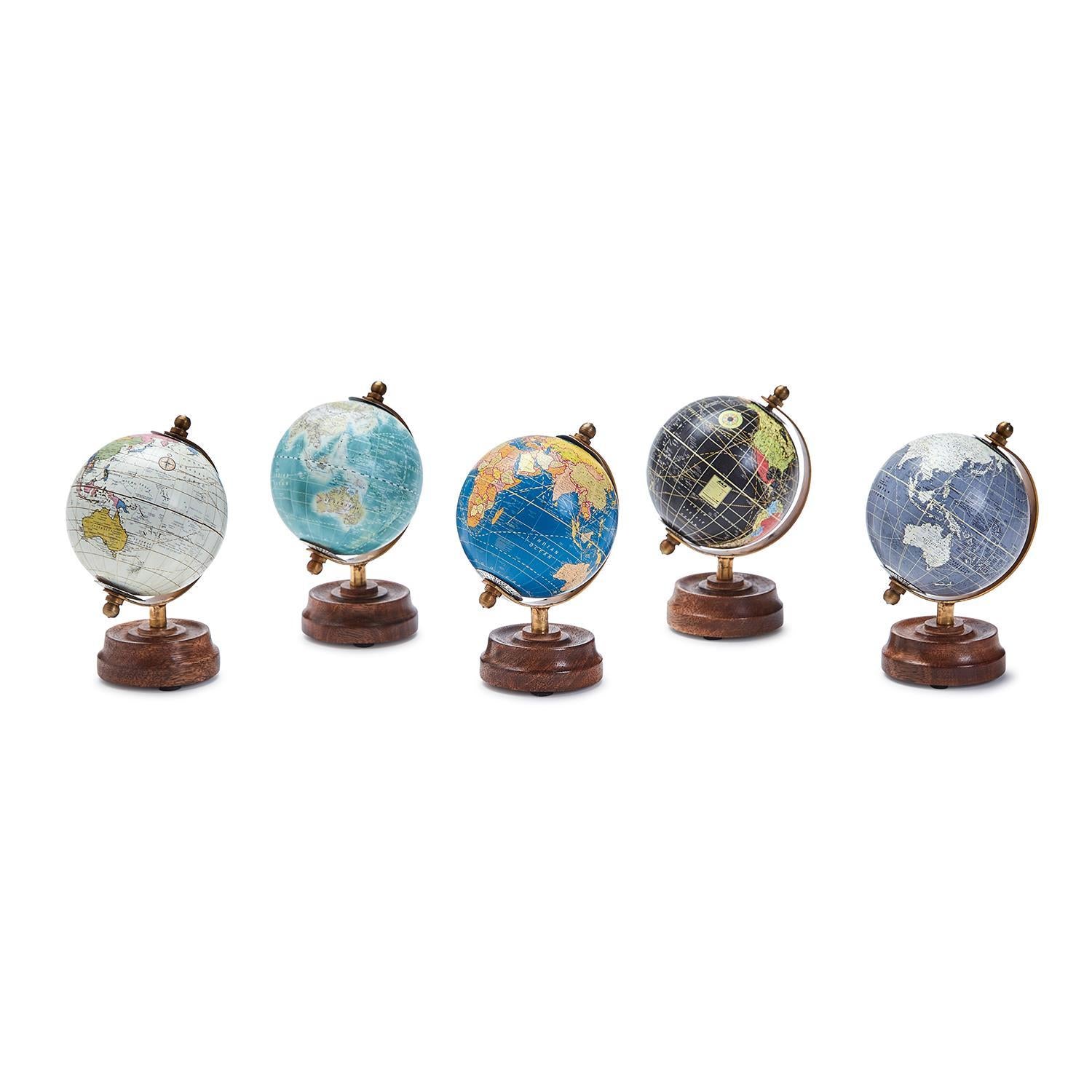 Around The World Mini Globes Set of 5