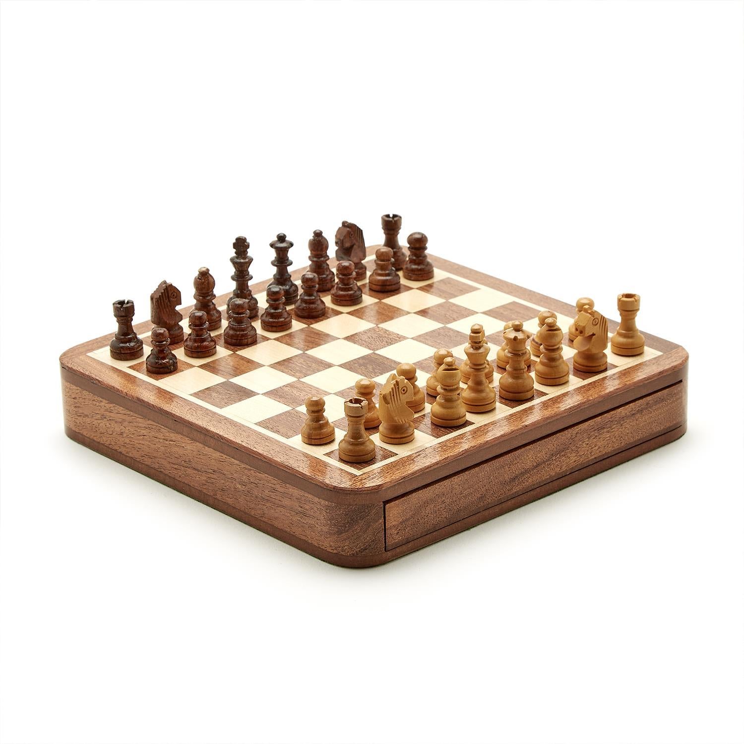Magnetic Chess Set in Wooden Box