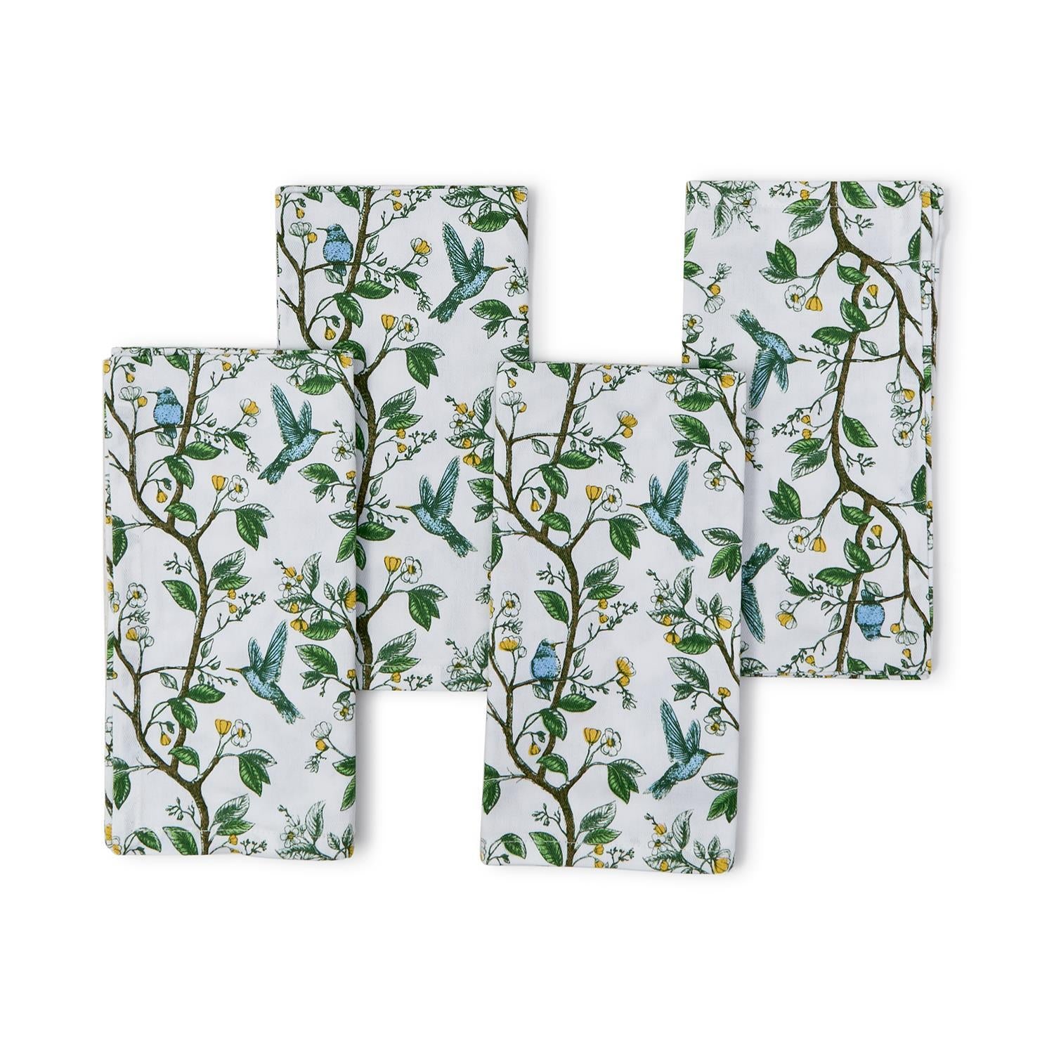 Hummingbird Cloth Napkins Set of 4