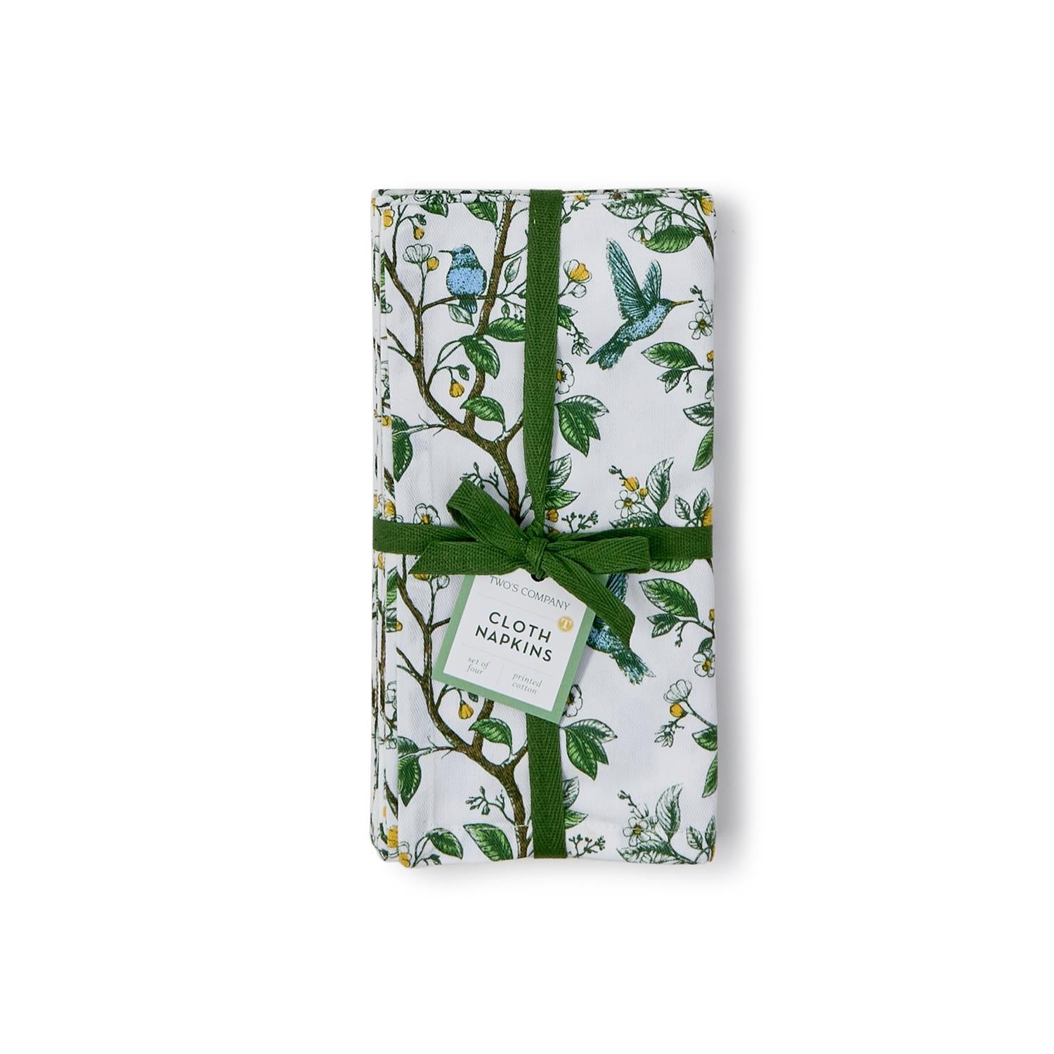 Hummingbird Cloth Napkins Set of 4
