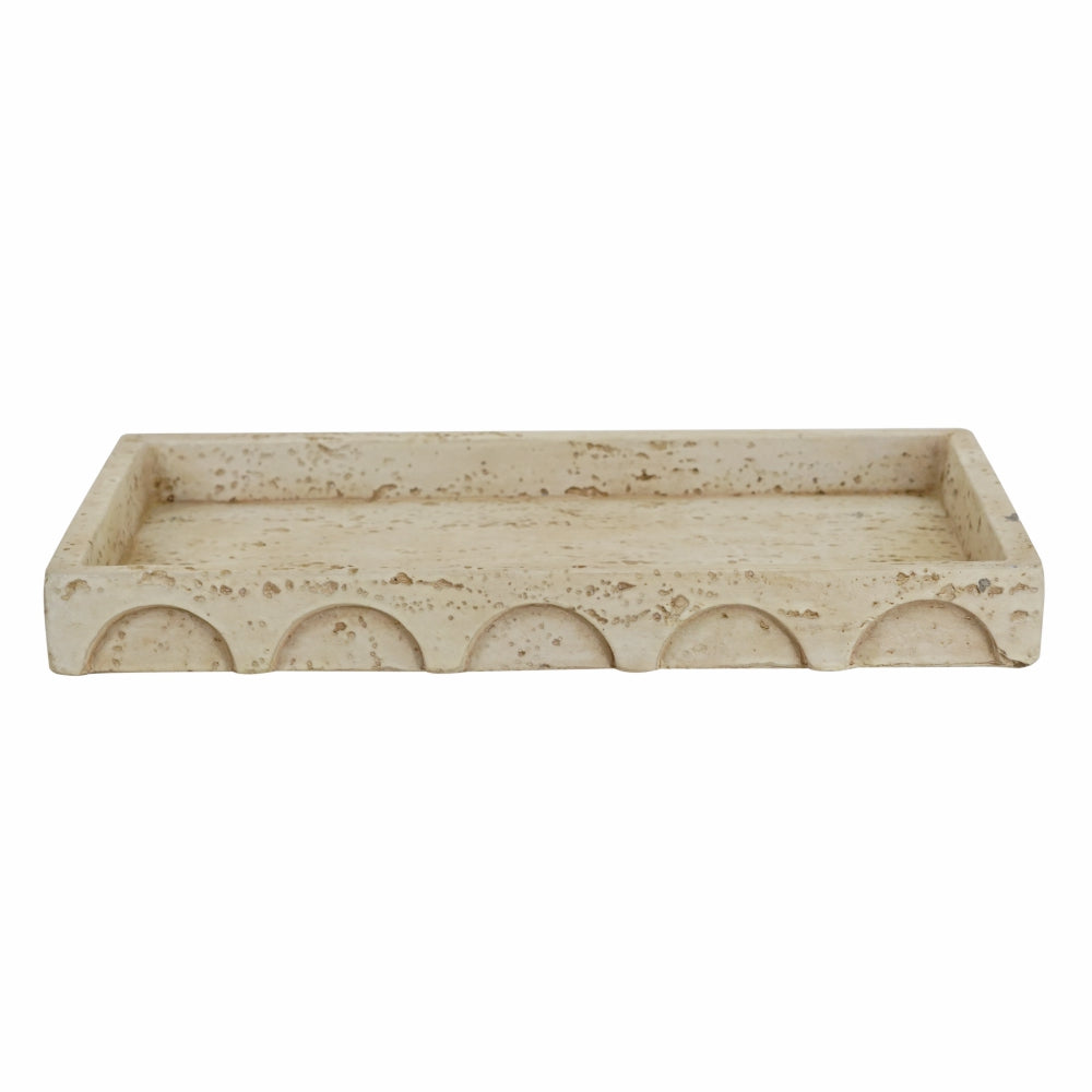 Decorative Cement Tray with Wave