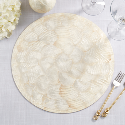 Wavy Capiz Placemat Set of 4