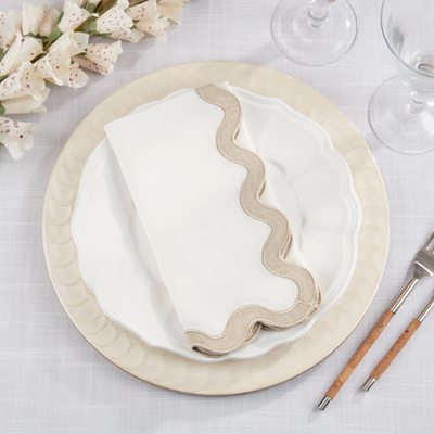 Stone Washed Scallop Napkin