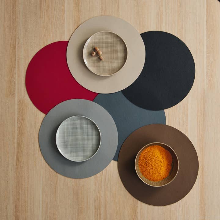 Leather Round Placemats