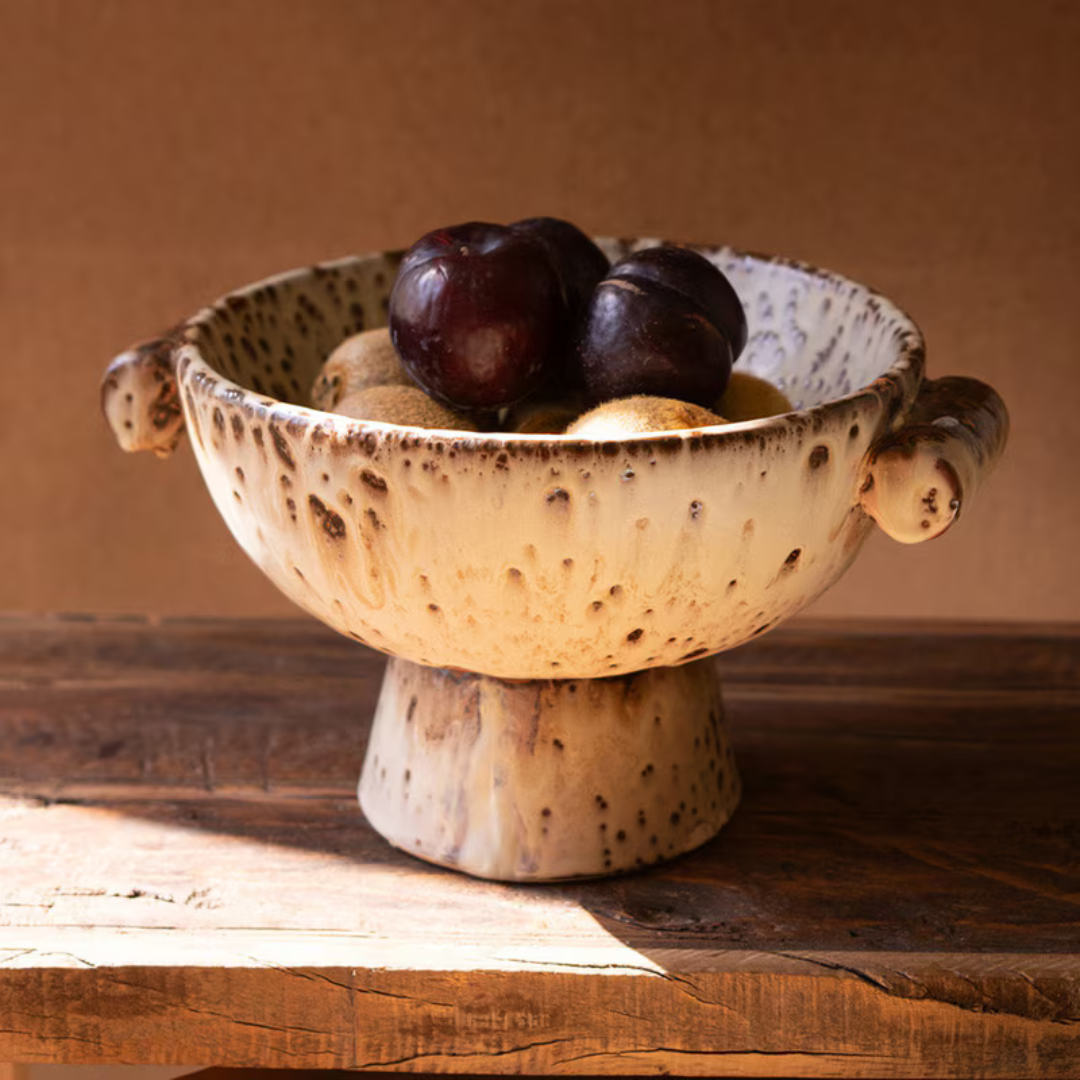 Rustic Ceramic Compote