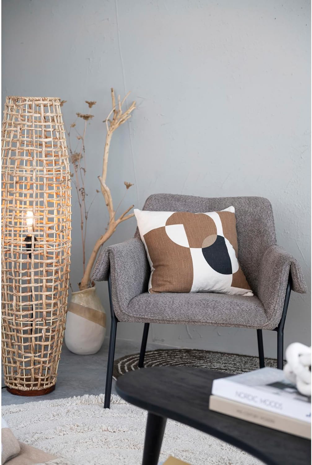 Slub Printed Accent Pillow