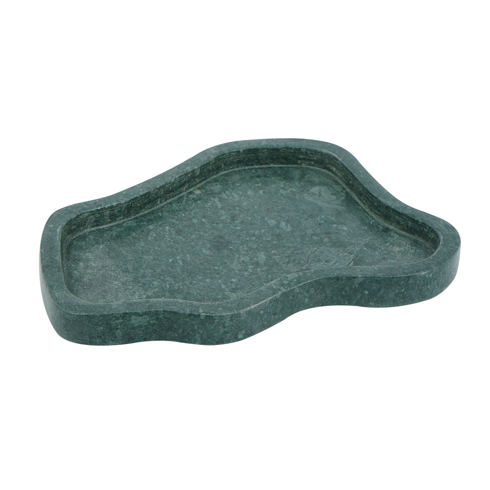 Decorative Teal Marble Tray