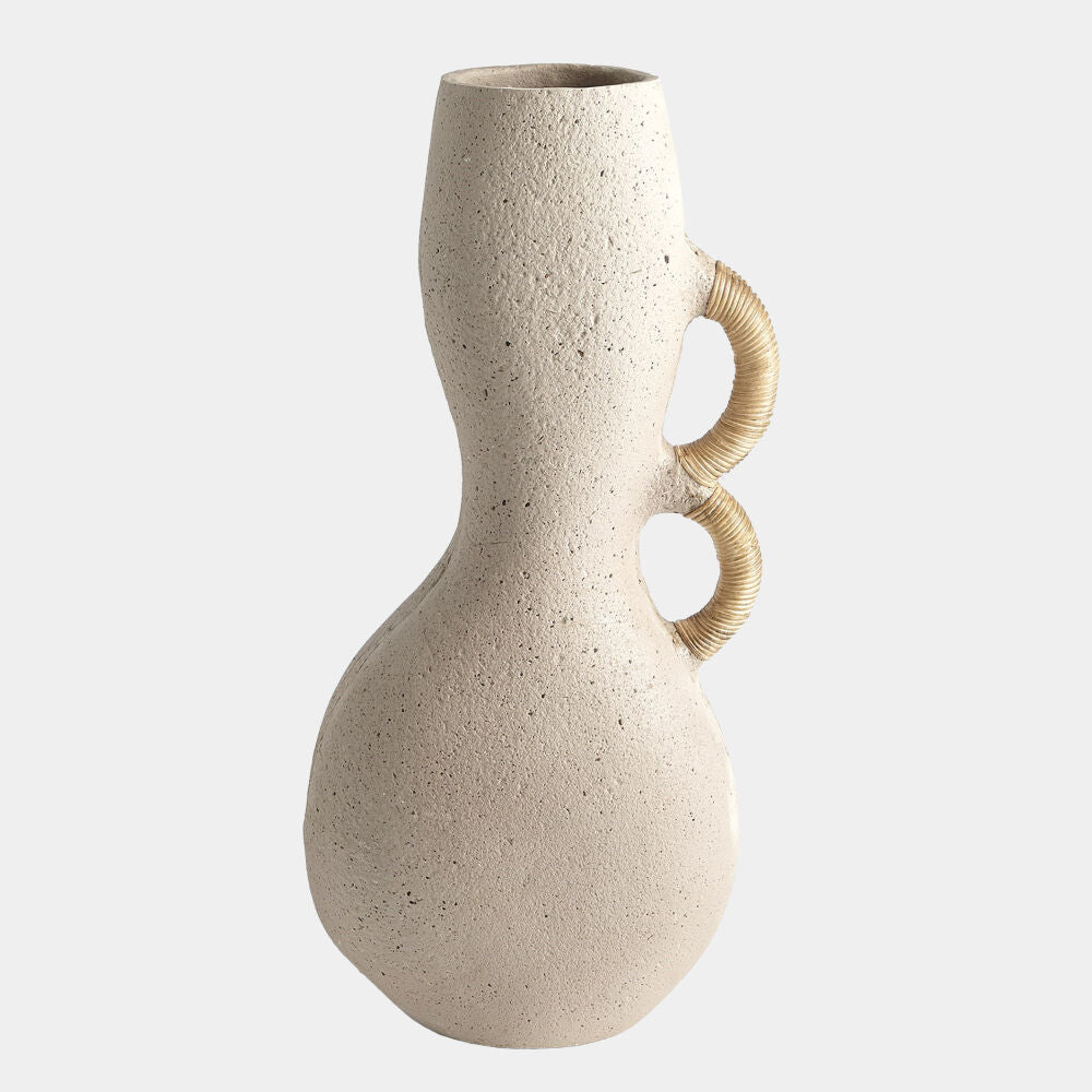 Global Views Sandstone Hourglass Vase