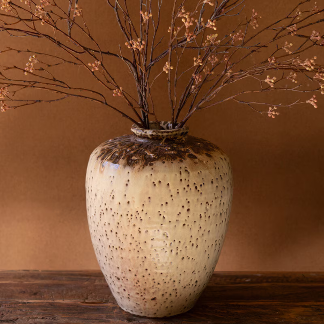 Large Rustic Ceramic Urn
