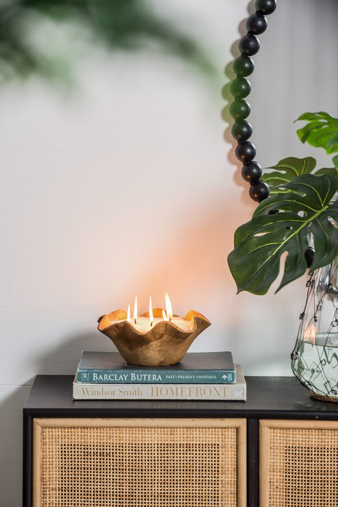 Teak Candle