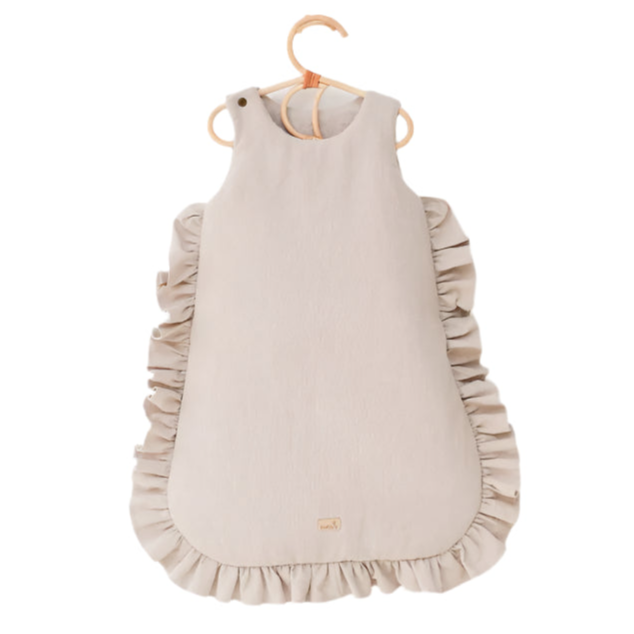 Linen Sleeping Bag with Frills