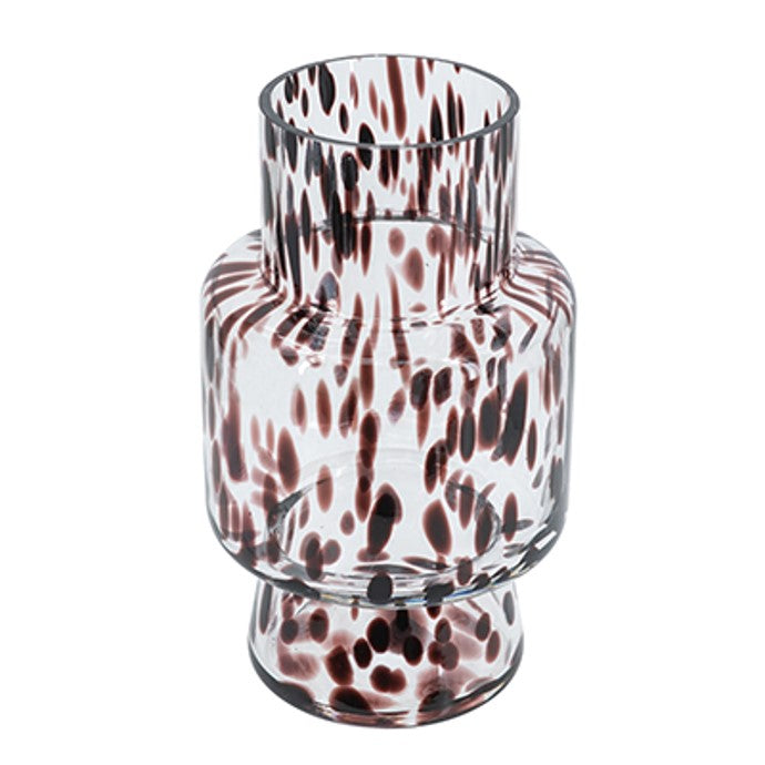 Amber Glass Accent Vase