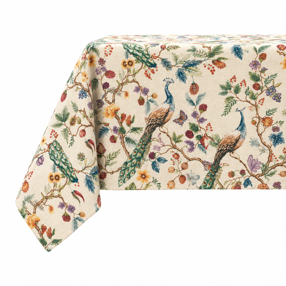 DH Aviary Parchment Tablecloth