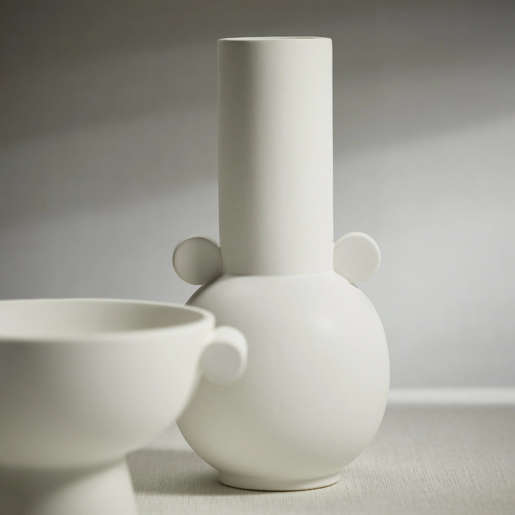 Baden Matt White Ceramic Vase