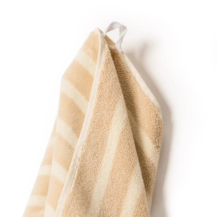 Monaco Natural Stripe Beach Towel