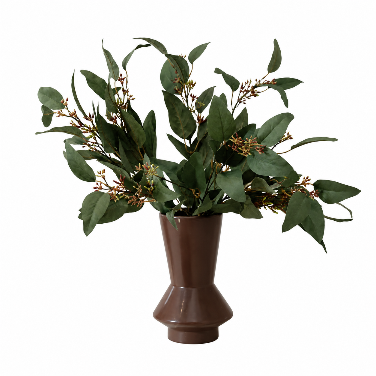 Leaf Bush Stoneware Arrangement