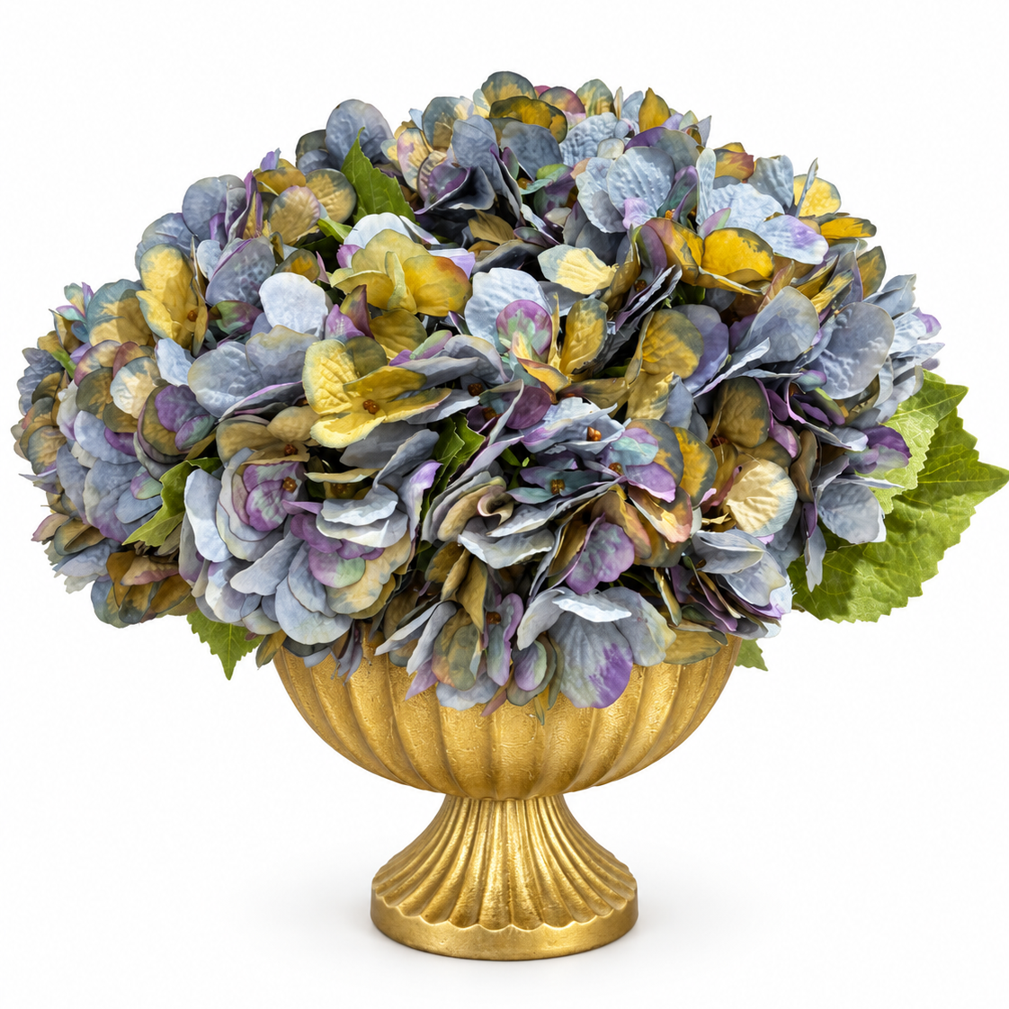 DH Hydrangea Gold Pedestal