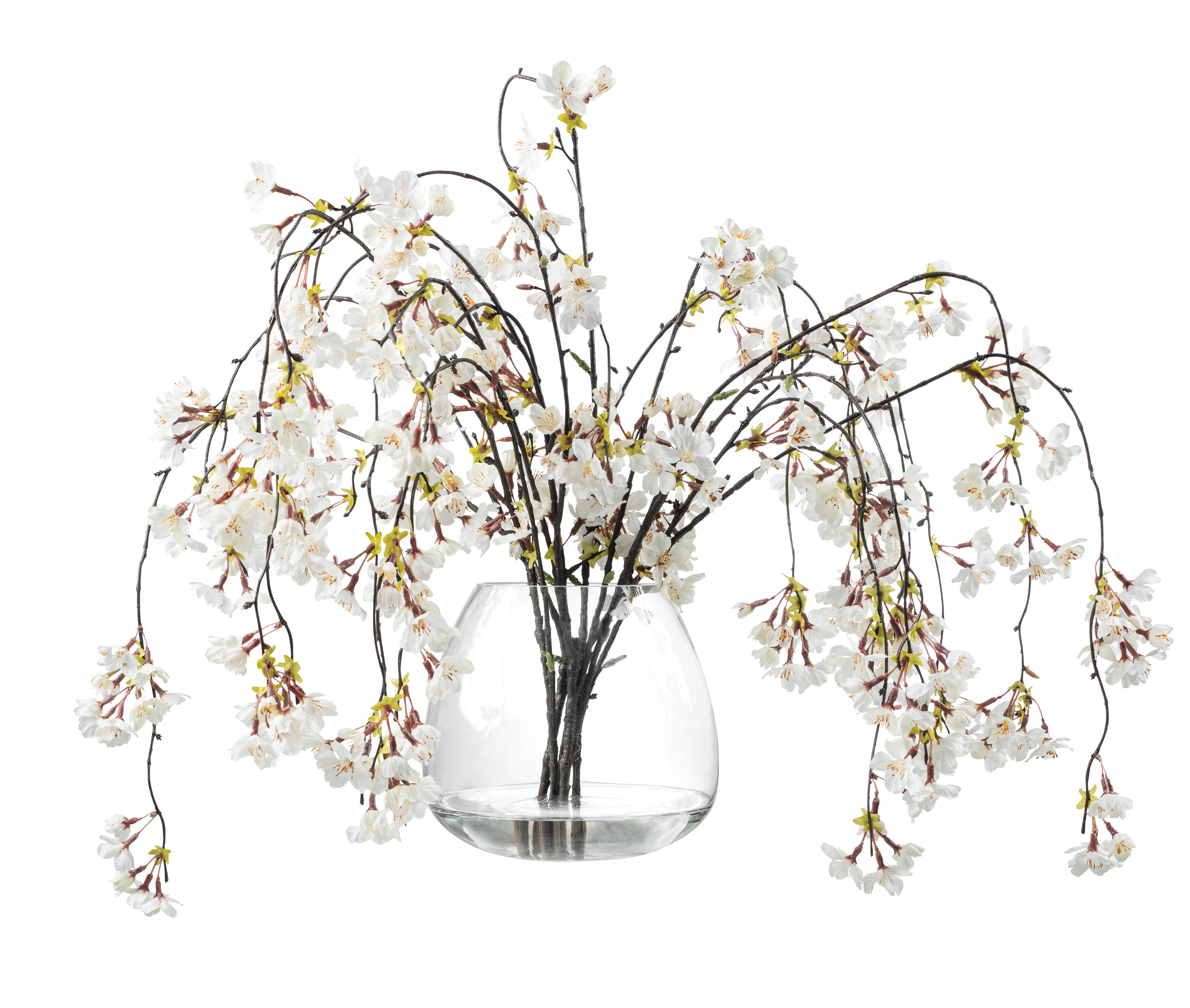 Cherry Blossom Glass Vase