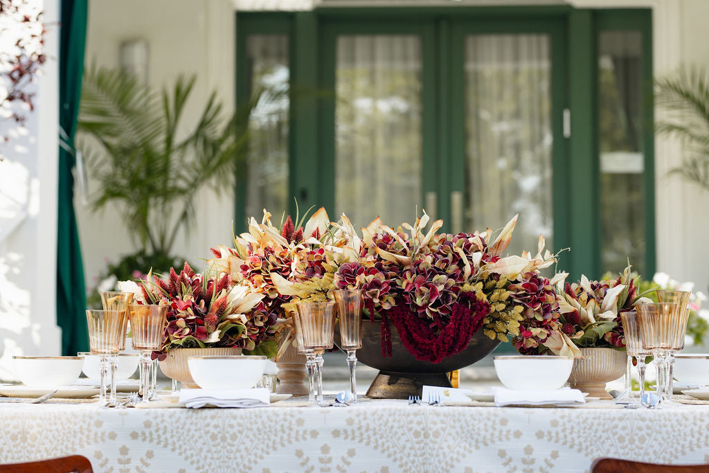 DH Mulberry Harvest Pedestal Arrangement