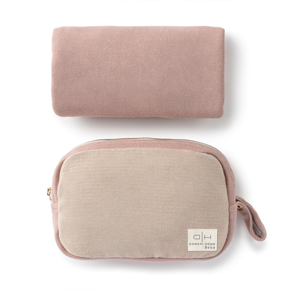 DH Pink Dotty Pouch & Blanket Set