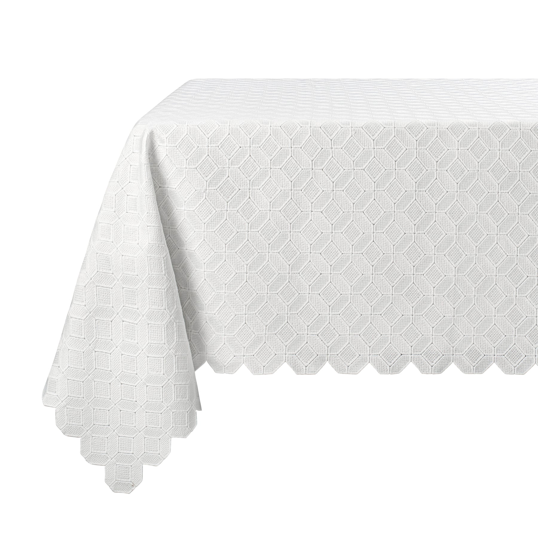 Eyelet Diamond Tablecloth