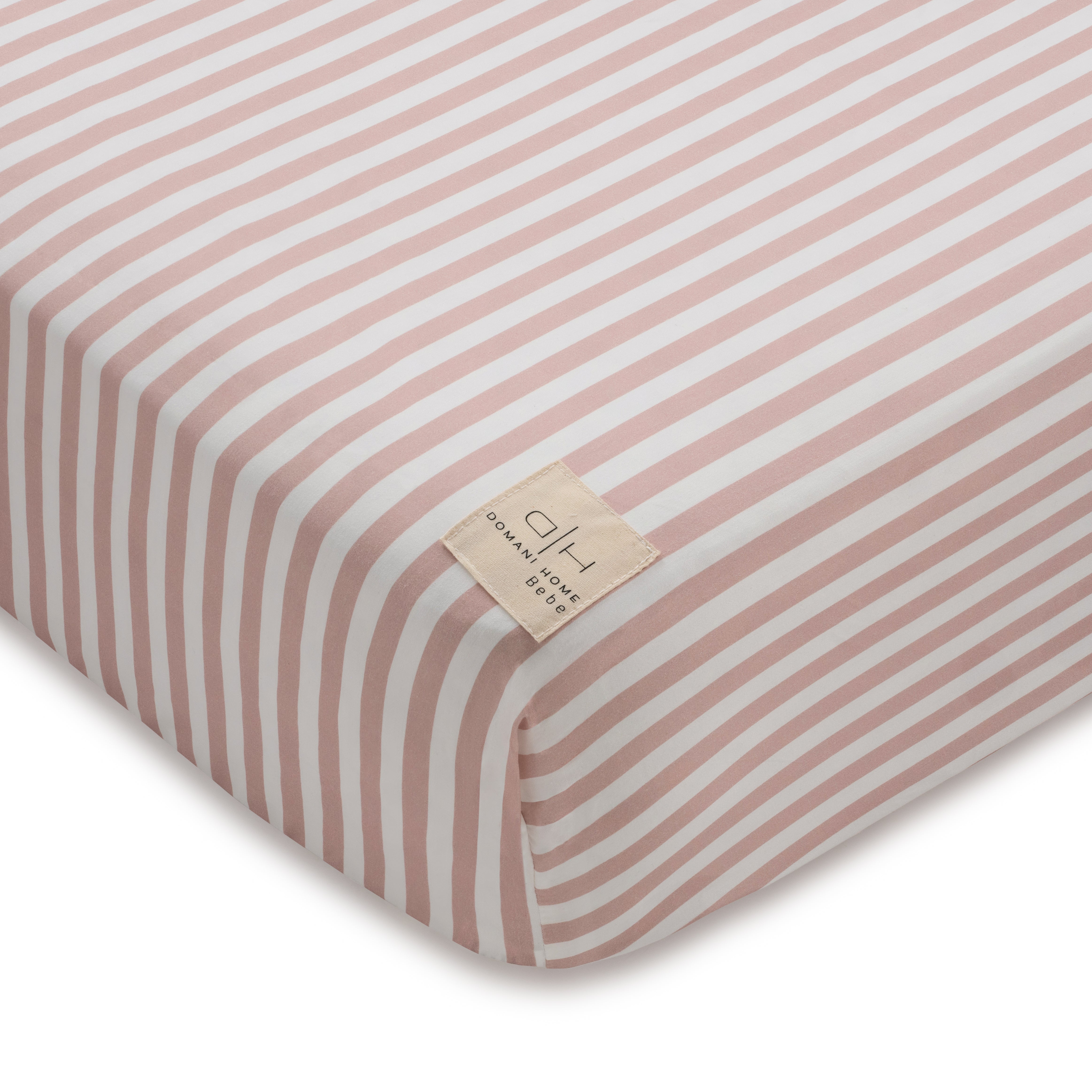 DH Block Stripe Crib Sheet