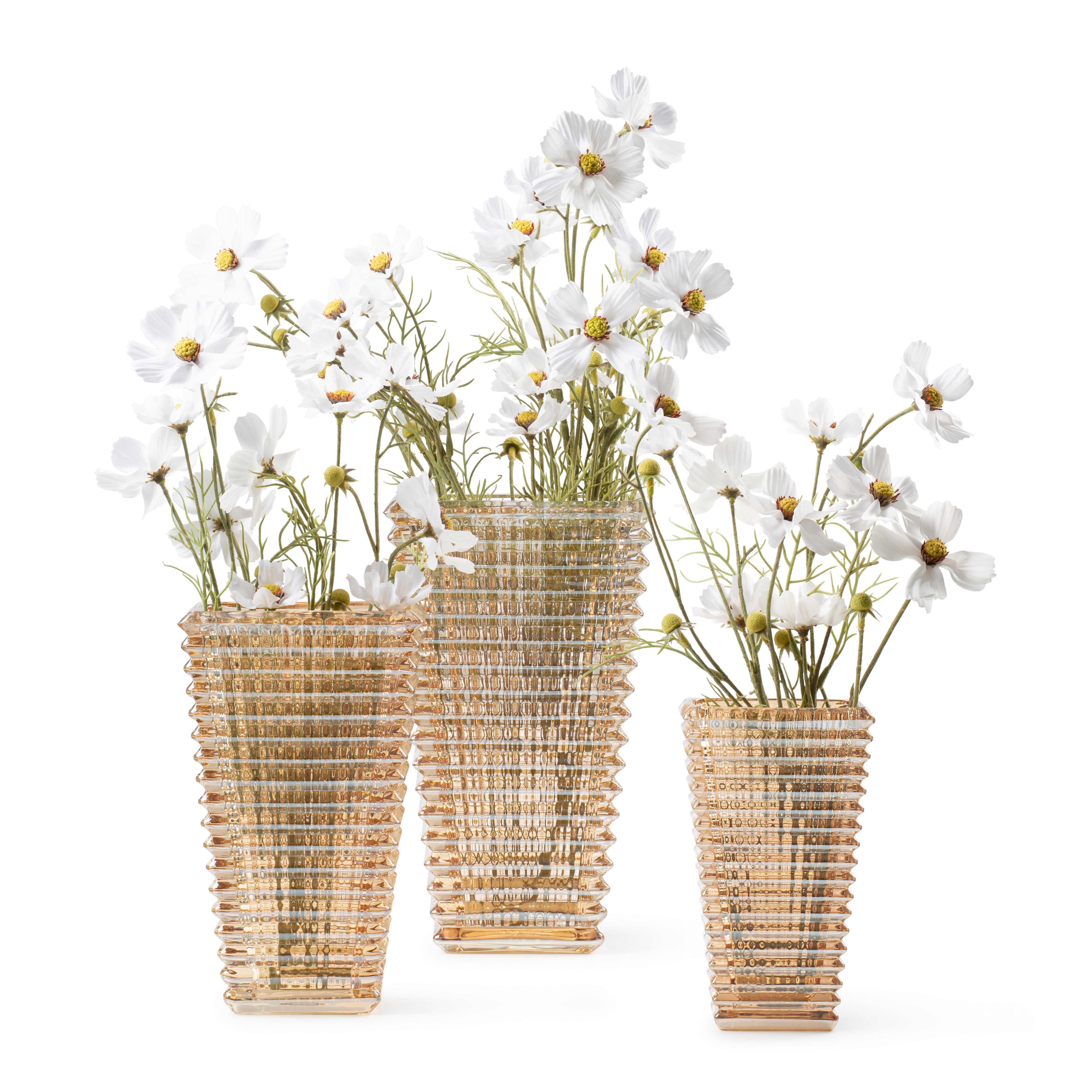 Textured Floral Vase And Bouquet