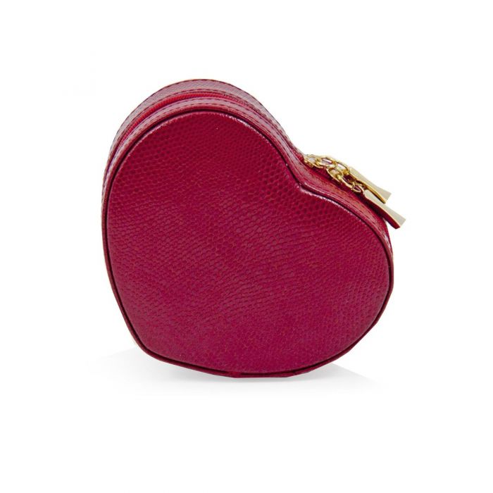 Amore Leather Small Heart Shaped Jewelry Box