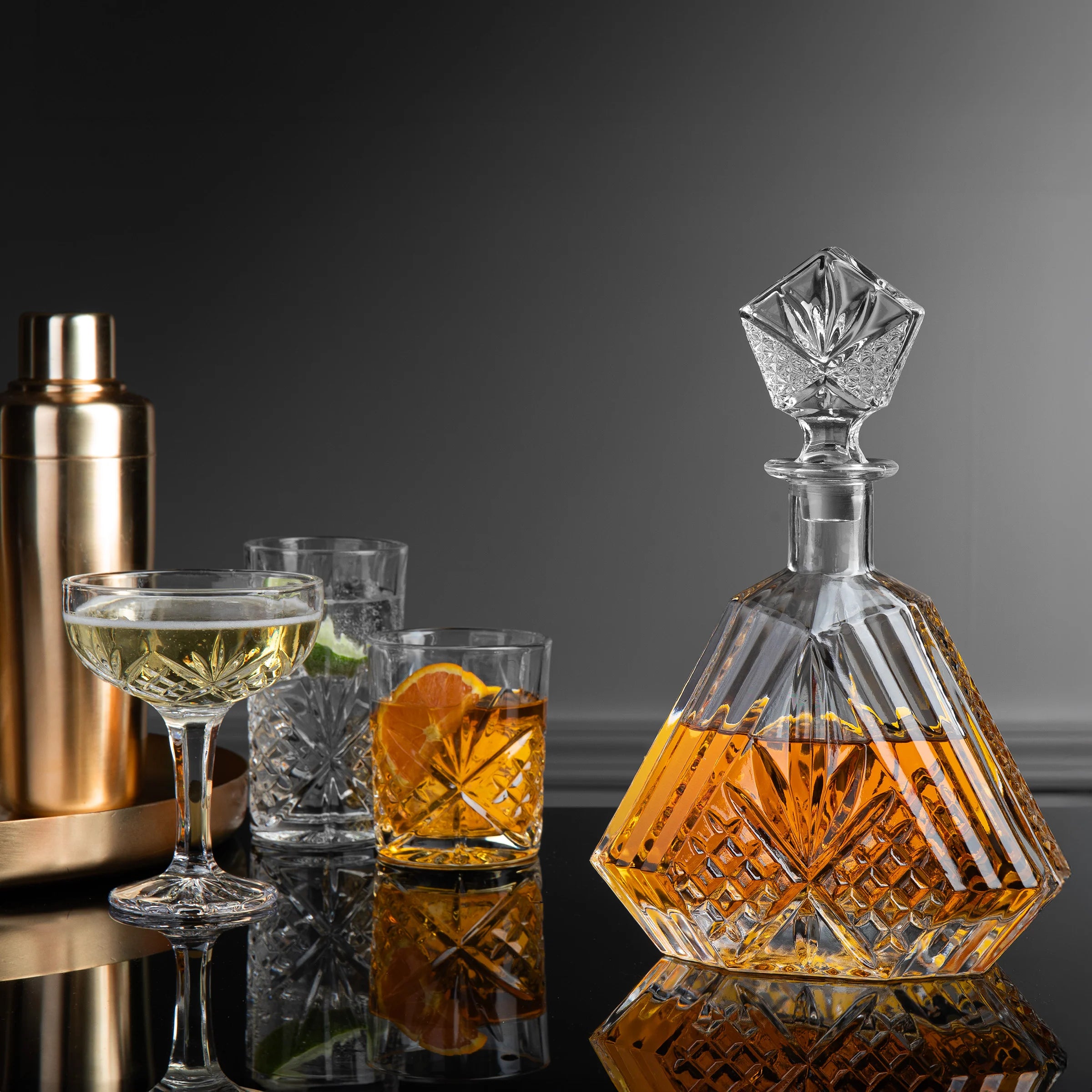 Dublin Crystal Triangle Decanter