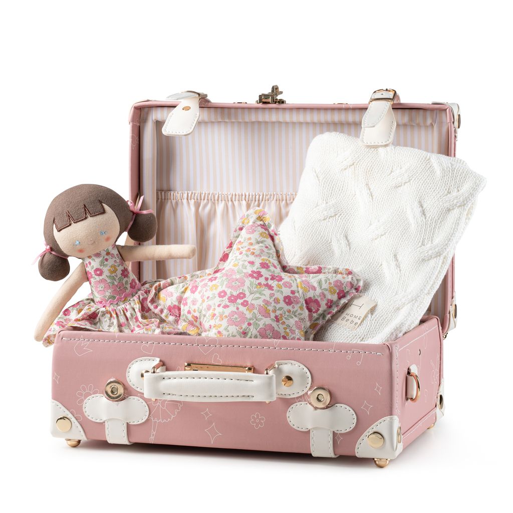 Floral Suitcase Doll Gift Set