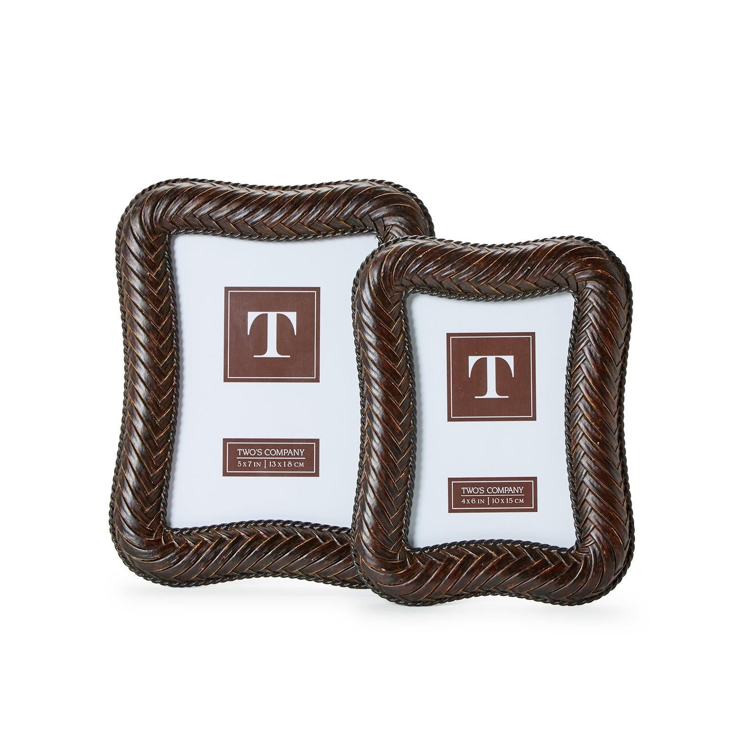 S/2 Herringbone Weave Frames