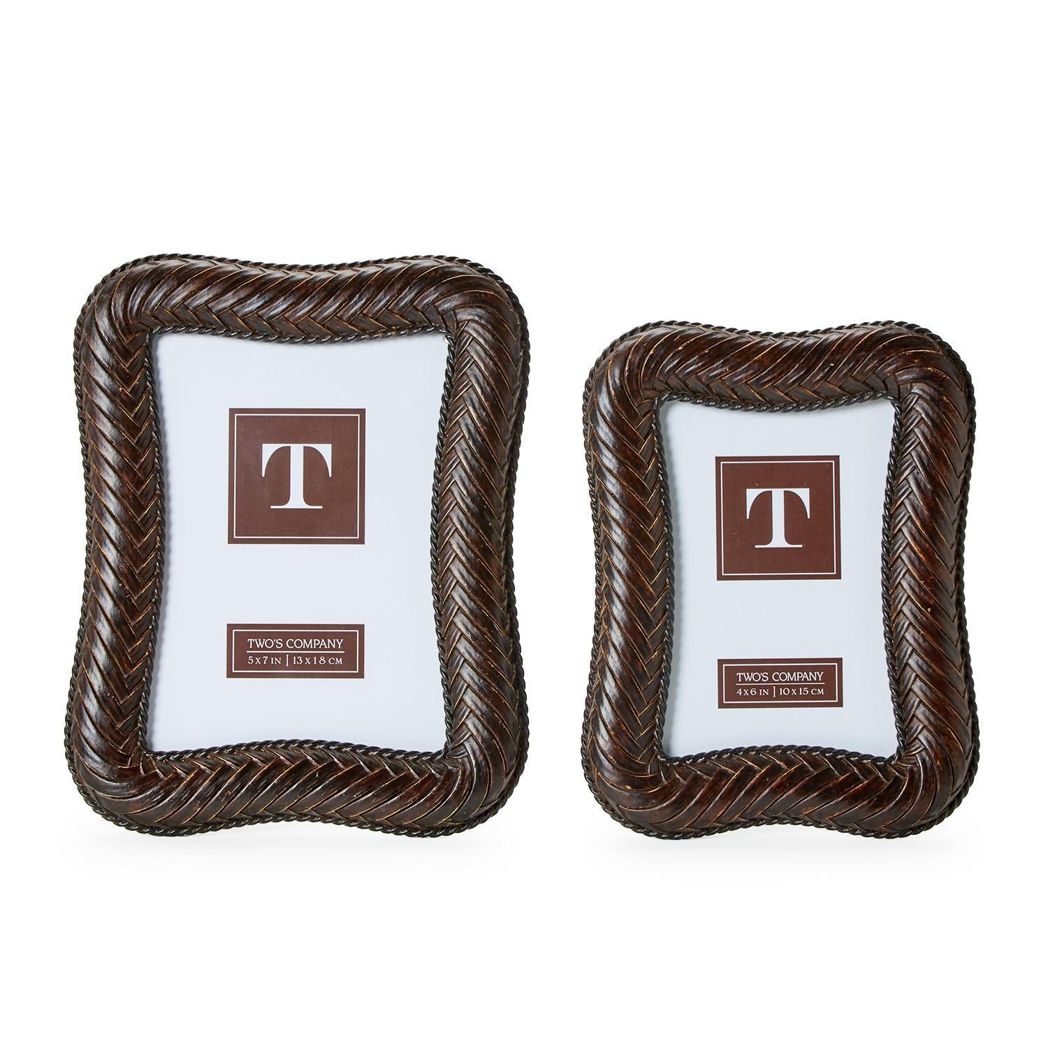 S/2 Herringbone Weave Frames