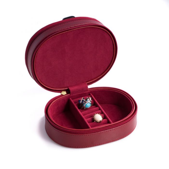 Two Level Leather Jewelry Case