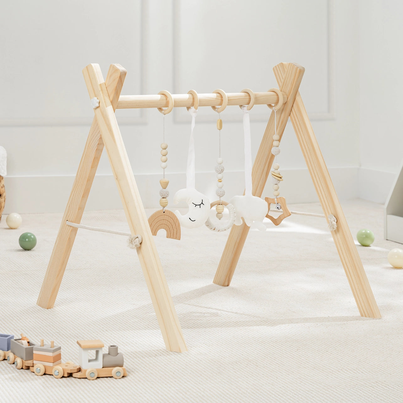 Wooden Baby Play Gym