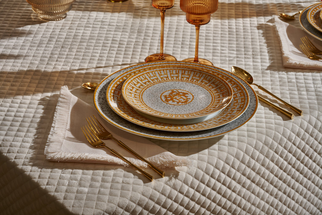 Waffle Quilted Tablecloth