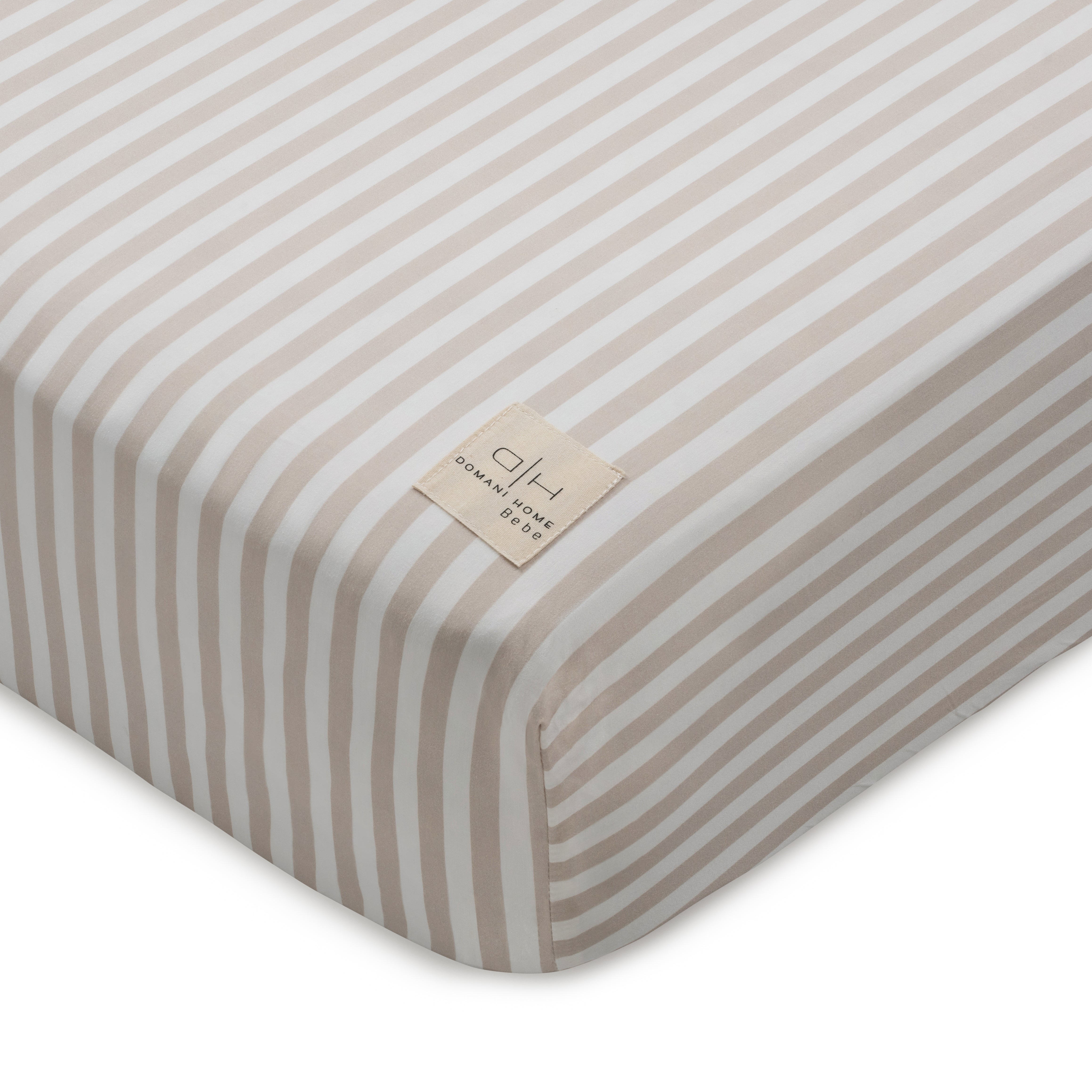 DH Block Stripe Crib Sheet