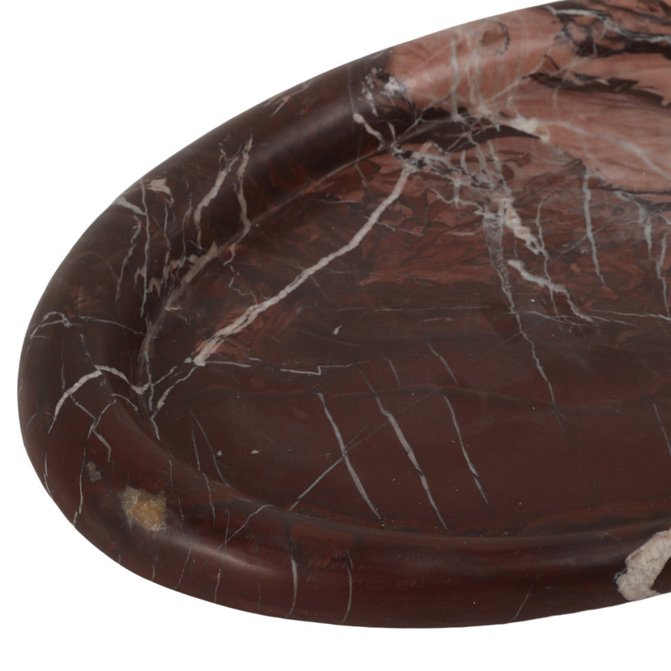 Kramer Red Marble Tray