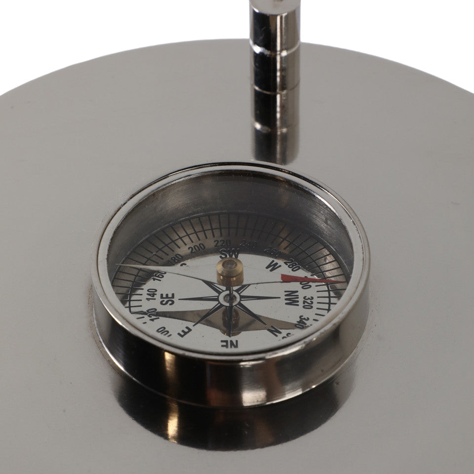 Perth Silver Aluminum Compass Hourglass