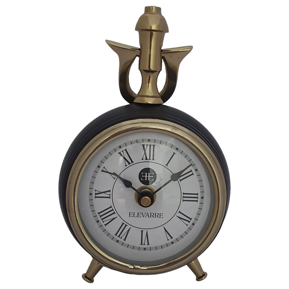 Prescott Brass Desk Clock