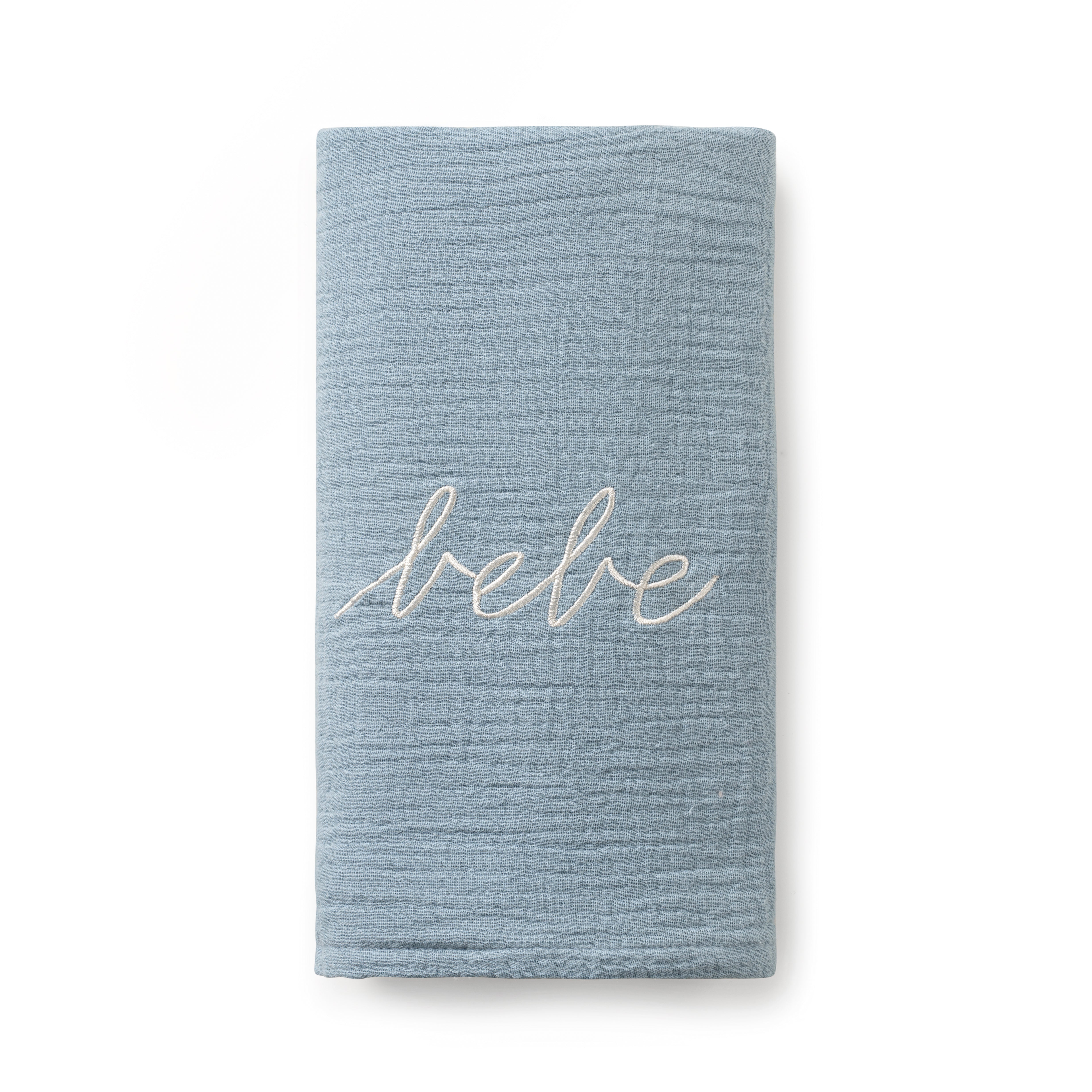 DH Blue Gauze Bebe Swaddle